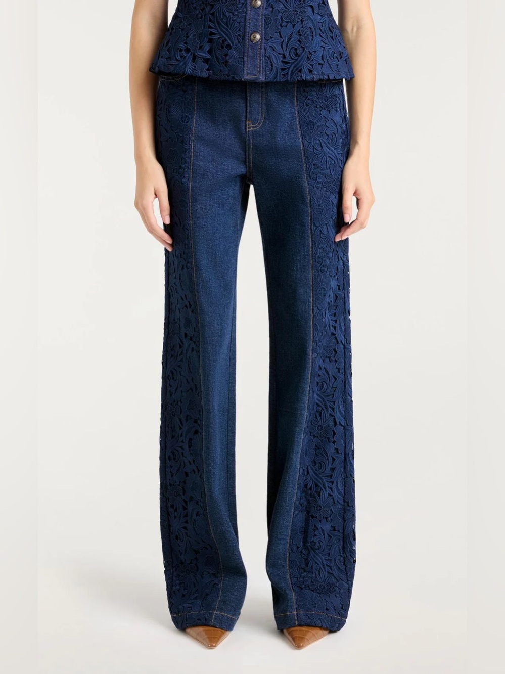 Cinq a Sept denim ronin top & Francine pant - Picture 5 of 8